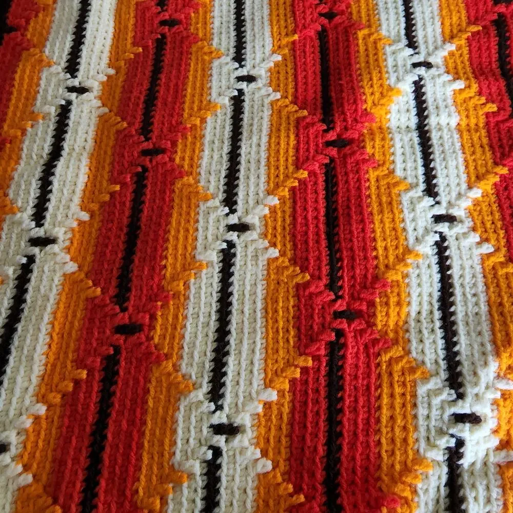 1970s Handmade Crocheted 